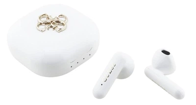 Наушники Guess 4G Metal Logo TWS ENC White (3666339540364)