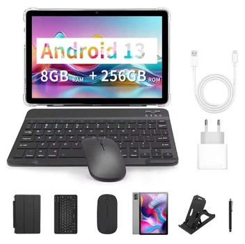Планшет BDF Y7 5G 8/256GB, 10.1, gray, Dual SIM, 8000mAh + чохол, стилус, клавіатура, миша