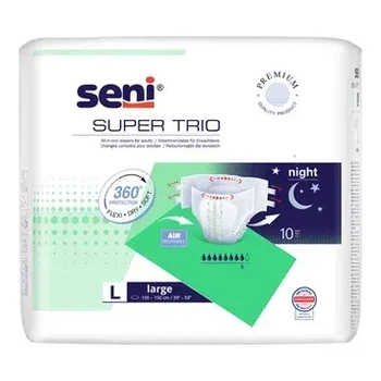 Підгузки для дорослих Seni Super Trio Large (L), 10 шт (5900516803483)