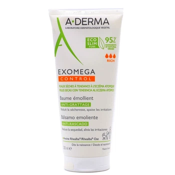Бальзам-емолент для тіла A-Derma Exomega Control Rich, 200 мл