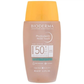 Мінеральний сонцезахисний крем для обличчя Bioderma Photoderm Nude Touch Mineral SPF50+ Golden, 40 мл