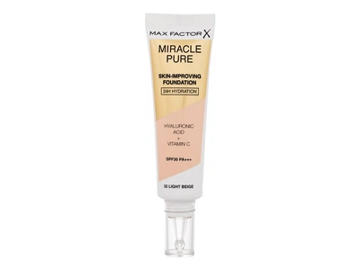 Тональный крем Max Factor Miracle Pure Skin-Improving SPF30, 32 Light Beige, 30 мл