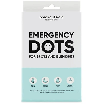 Патчи для чувствительной кожи, склонной к акне Breakout+aid Emergency Dots