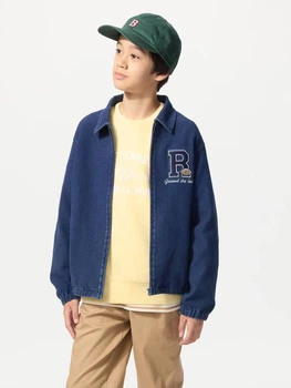 Детская ветровка Uniqlo 759287648 122 см Синяя (1159862113)