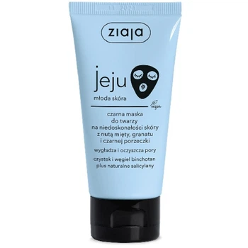 Чёрная маска для лица Ziaja Jeju Black, 50 мл