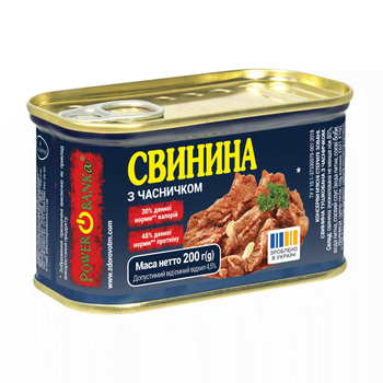 Свинина PowerBANKa з часничком 200 г