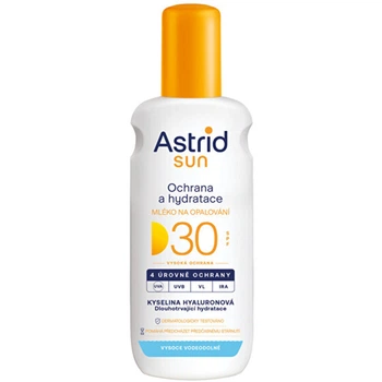 Увлажняющее молочко-спрей для загара Astrid Sun SPF 30, 200 мл