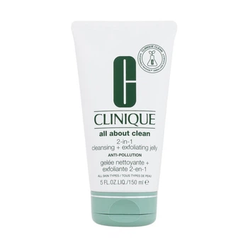 Очищувальний гель-ексфоліант для обличчя 2-в-1 Clinique All About Clean, 150 мл