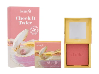 Румяна для щёк Benefit Shellie Blush Cheek It Twice Warm Seashell-Pink, 6 г