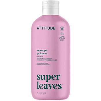 Гель для душа Attitude Super Leaves кокос и лесные ягоды, 473 мл