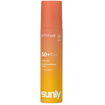 Минеральный солнцезащитный спрей Attitude Sunly Mineral Spray SPF 50, 75 мл