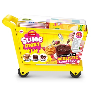 Большой игровой набор со слаймами SLIME MART серии Shopping Cart – Тележка вкусняшек (с посудой и аксессуарами) (15907)
