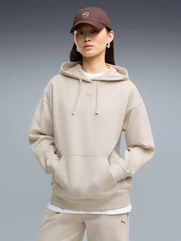 Худи теплое женское Puma 692917-82 S Бежевое (4070033377475)