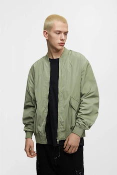 Бомбер Pull & Bear світло-зелений JRCRZ689 S