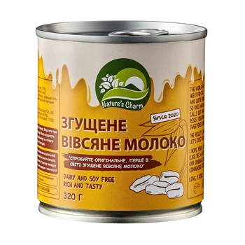 Вівсяне згущене молоко Nature's Charm 320 г