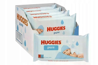 Набір з 2 упак. Вологі серветки Huggies Pure Water Wipes 10 x 56 шт. = 560