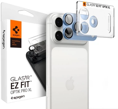 Szkło hartowane Spigen Glas.Tr Camera EZ FIT Optik Pro XL do Apple iPhone 18 Pro Max Blue (8800337251708)