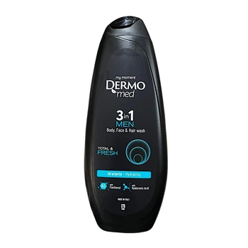 Гель для душу DERMO med чоловічий Свіжість 3 в 1 450 мл 3353