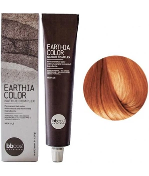 Веганська фарба BBcos для волосся без аміаку BBcos Earthia Color 7/43 Русявий мідно-золотистий 100 мл