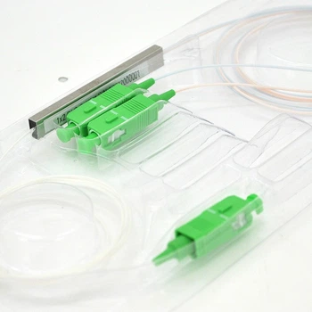 Оптический PLC делитель 1x2 Coupler PLC-1x2-split0 SC/APC mini 0.9mm