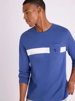 Лонгслів чоловічий U.S. Polo Assn 11T0188-2X00A(Yosemite Blue Heather) M Блакитний (786662754467)
