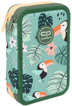 Piórnik z wyposażeniem CoolPack Jumper 2 Toucans 2 przegrody 35 elementów (5903686323331)