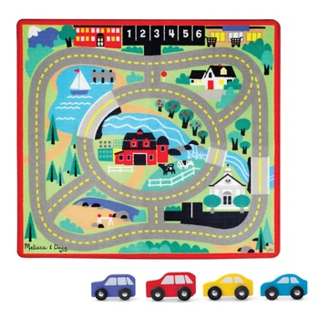 Ігровий килимок з машинками Міська дорога 110х120 см Melissa&Doug MD19400