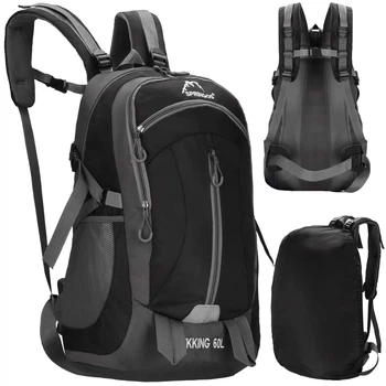 Туристический рюкзак Springos 60 л CS0132 Black/Grey