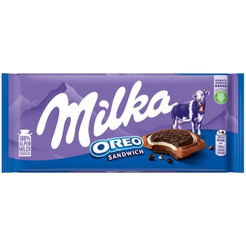 Молочний шоколад Milka Oreo Sandwich з печивом Oreo 92 г (7622210830043)