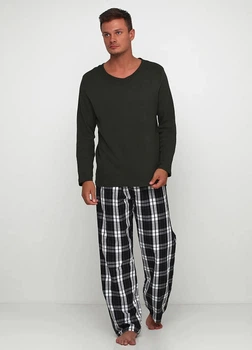Пижамные брюки Livergy XXL Серый 28809_Клетка.сер