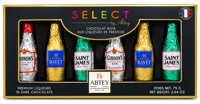 Набір чорного шоколаду з лікерами Abtey SELECT 75 г