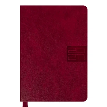 Ежедневник Leo Planner Persona А5 датированный 2027 твердый бордовый 368 страниц
