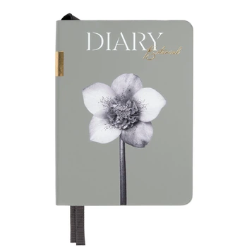 Щоденник датований 2027 Leo Planner А6 Botanic 252790 сірий (м'який) /252790/