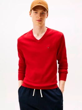 Пуловер мужской Tommy Hilfiger 815551531 2XL Красный (1162343631)