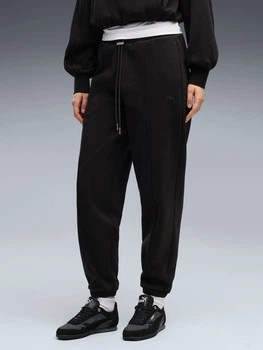 Спортивные штаны на флисе женские Puma HER Comfort Pants FL CL 69403201 L Черные (4070033335055)