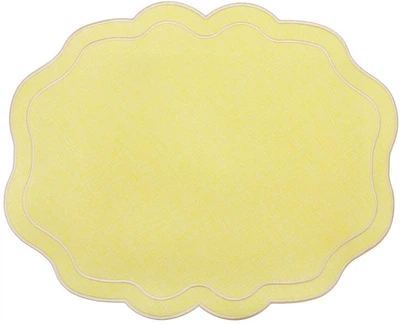 Набор 6 тканевых сервировочных салфеток (плейсмат) Sunny Wave 40x50см желтые (BD-445-310)