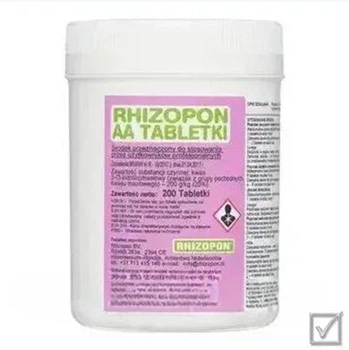 Укорінювач Rhizopon AA 0 2 відсотка таблетки 200 штук для живців рослин