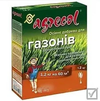 Добриво Agrecol для газону проти моху 15 0 0 з залізом, 1 2 кг