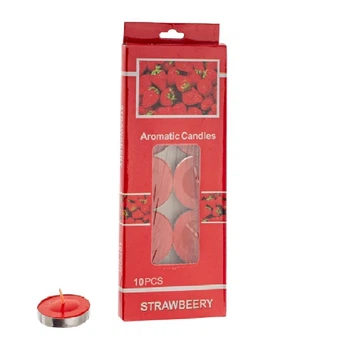 Свічки-таблетки ароматизовані "Strawberry" 10шт/уп 5г 3.5*1см D11155-2