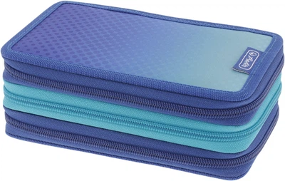 Пенал с наполнением Herlitz Triple Dip Dye Blue 31 предмет (4008110371962)