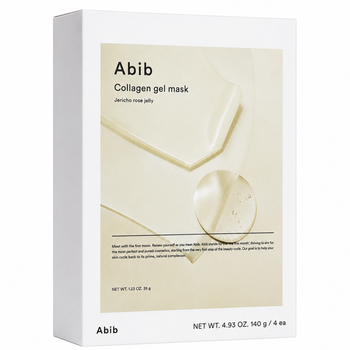 Гелевая маска с коллагеном и экстрактом розы Abib Collagen Gel Mask Jericho Rose Jelly, 4 шт * 35 г
