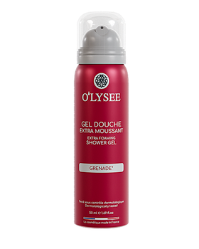 Гель-піна для душу з ароматом гранату O’LYSEE Extra Foaming shower Gel Grenade 50 мл (3520710011587)