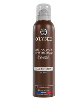 Гель-піна для душу для чоловіків з пряним ароматом O’LYSEE Fève de Tonka extra foaming shower gel 200 мл (3520710011440)