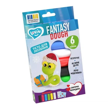 Набор для лепки с тестом Lovin Fantasy 6 цветов (41241)