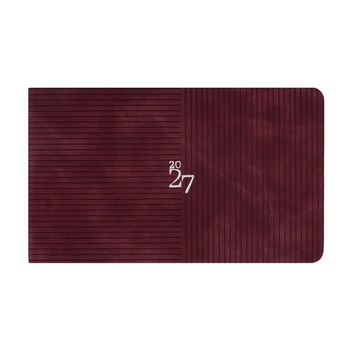Щотижневик Leo Planner 2027 кишеньковий Clarity, м'який, винний (252787)