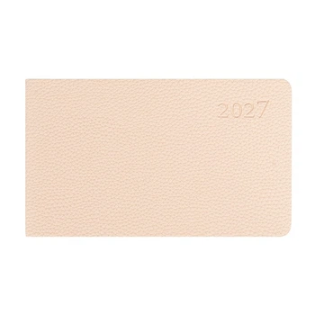 Еженедельник Leo Planner 2027 карманный Binario, мягкий, бежевый (252738)