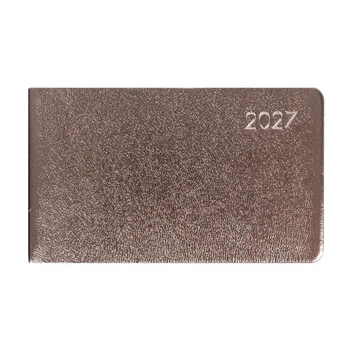 Еженедельник Leo Planner 2027 карманный Glory, мягкий, темно-серый металлик (252740)