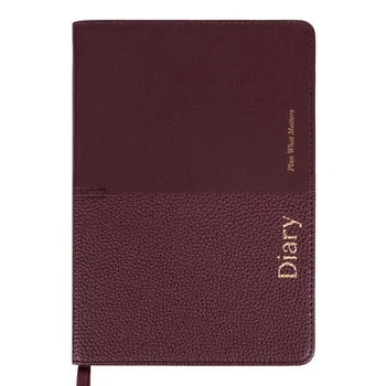 Ежедневник Leo Planner 2027 Royal, твёрдый, бордовый (252770)