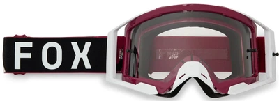 Маска мотокроссовая Fox Airspace Tine Cranberry Grey Lens бордовая широкий обзор