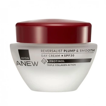 +30 Денний крем для обличчя «Пружність і гладкість» SPF 30 Avon, 50 мл